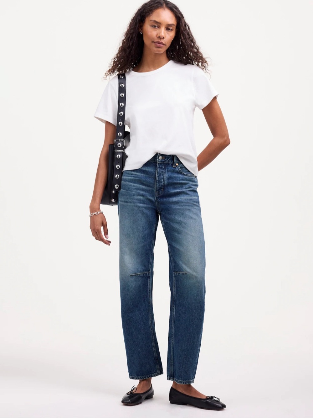 Madewell Darted Barrel-Leg Jean